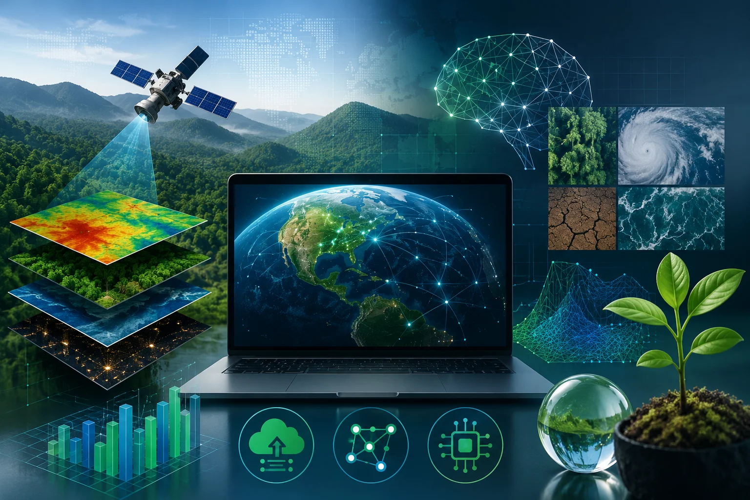 Big Data Ambiental con datos satelitales clima y territorio