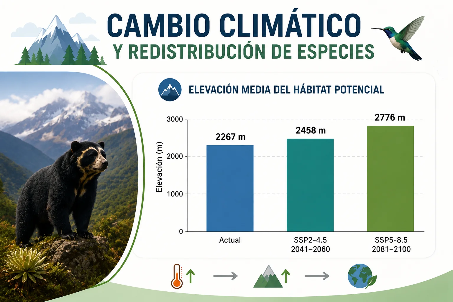 Análisis temporal con datos ambientales Series temporales climáticas para biodiversidad y cambio climático