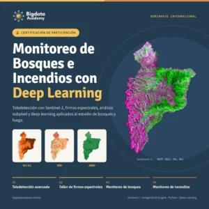 Certificado Oficial – Seminario Monitoreo de Bosques, Cambio de Uso, e Incendios con IA