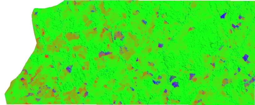 Random Forest fracciones espectrales: GV NPV suelo monitoreo de bosques - Spectral Unmixing